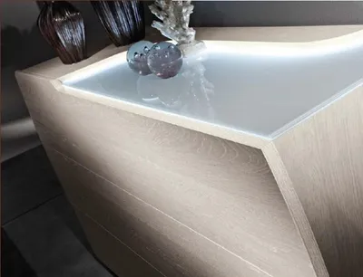Immagine prodotto di Cassettiera con specchio set Cassettiere in legno gruppo camera da letto moderno set nuovo