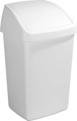 Produktbild von Sunware Delta Prullenbak Met Swingdeksel 50l Wit