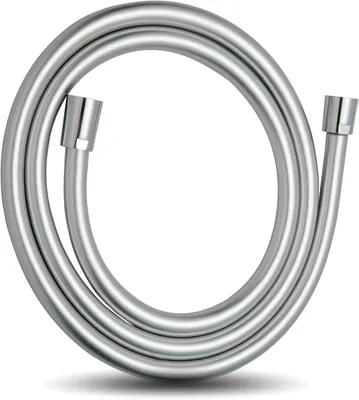 Produktbild von Duschschlauch 1,6 m, PVC Knickschutz, Hochdruck, Silber, für Badezimmer