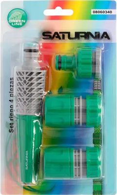 Immagine prodotto di Set di irrigazione in plastica 4 pezzi Saturnia