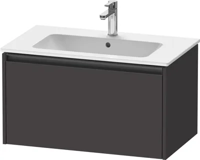 Produktbild von Duravit Ketho.2 Wastafelonderkast 81x48x44 cm Supermat Grafiet