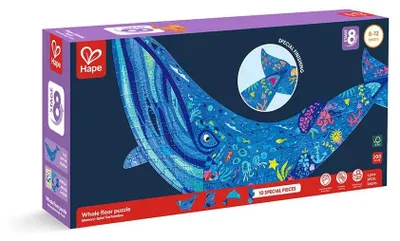 Produktbild von Hape Puzzle Wal Kinderpuzzle - 200 Teile - Lernspielzeug für Kinder