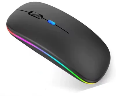 Produktbild von Kabellose LED-Maus – Bluetooth-Maus – LED-Beleuchtung – RGB – Laptop- und Gaming-Maus – Kabellos – Schwarz – CHPN