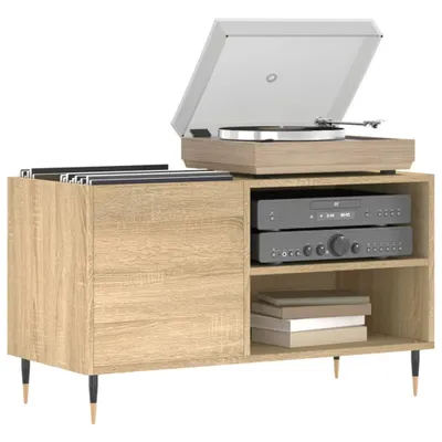 Produktbild von "im Sonderangebot" Plattenschrank - CLORIS - CD-Ständer - Medienregal - Sonoma-Eiche 85x38x48 cm Holzwerkstoff - NeuMöbel9232154