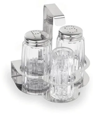 Produktbild von 12x Salz und Pfeffer, Zahnstocherglas Menage 10,5 cm