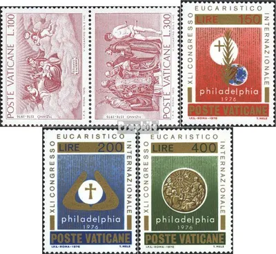 Produktbild von Briefmarken Vatikanstadt 1976 Mi 678-679 Paar,680-682 (kompl.Ausg.) gestempelt Sondermarken