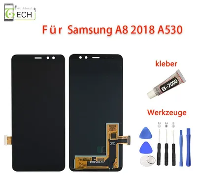 Produktbild von Für Samsung Galaxy A8 2018 A530F LCD Display (OLED) Bildschirm Touchscreen