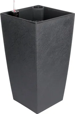 Zdjęcie produktu dla Plastkon Delto Stone donica samonawadniająca 25 x 46 cm antracyt 1 szt.
