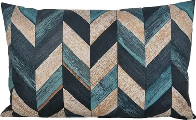 Produktbild von JACK 1x 30x50cm Motiv Outdoor Kissenhülle Wasserfest Lounge Kissen Lotus Effekt Linear Petrol