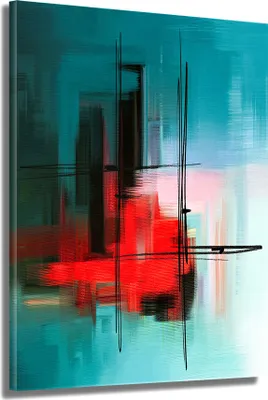 Produktbild von Leinwandbild Wandbild abstrakt Modern Style XL Kunstdruck: 100x150x4cm