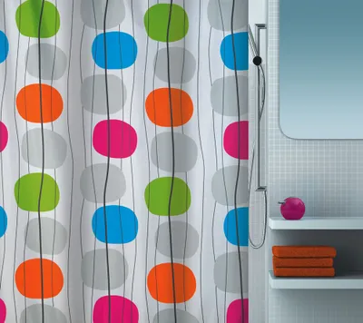 Produktbild von Spirella 7610583167323, Muster, Ring, Polyester, Mehrfarbig, 30 °C, 2000 mm