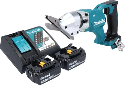 Zdjęcie produktu dla Akumulatorowe nożyce do cięcia cementu Makita DJS 800 RF 18 V bezszczotkowe + 2x akumulator 3,0 Ah + ładowarka