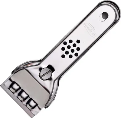Image de Grattoir Pour Plaque De Cuisson En Acier Inoxydable 13,4 X 4,5 Cm