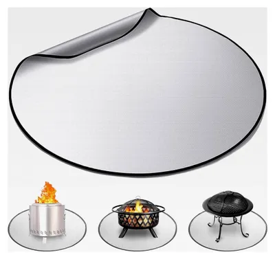Produktbild von 60 cm Runde Feuerstelle Matte für Grill und Garten