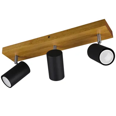 Produktbild von LED Deckenstrahler, Holz, Spots verstellbar L 44 cm