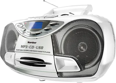 Produktbild von Karcher CD Radio RR 510(N)-W mit CD Player, UKW Radio, Kassettenspieler, MP3 Player über CD oder USB