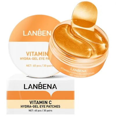 Obrázok produktu pre Lanbena Hydrogélové očné vankúšiky s vitamínom C, 60 kusov