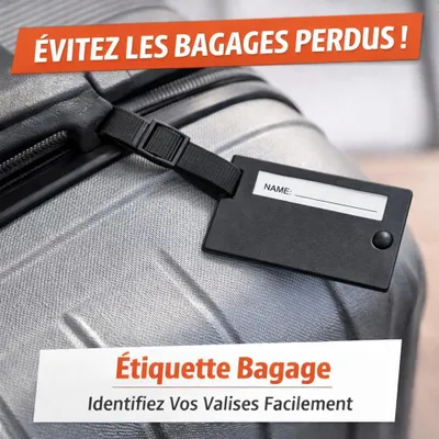 Image de Étiquettes d’Identification Bagages – Lot de 2
