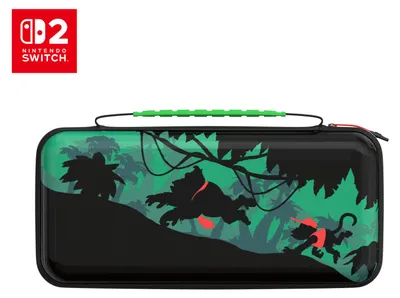 Produktbild von Turtle Beach PlayTrek Etui Donkey Kong Offiziell von Nintendo lizenzierte Reiseetui zum Schutz deiner Nintendo Switch 2, Reisekoffer, Nintendo, Schwarz, Grün, EVA (Äthylen-Vinylazetat), Polyester, Thermoplastische Polyurethane (TPU), Nintendo Switch 2, Stoßfest, Fallbeständig, Kratzresistent