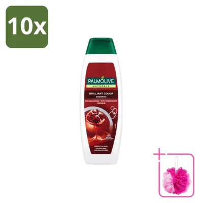 Productafbeelding van 10 x Palmolive Naturals Shampoo voor gekleurd haar, Brilliant Color, 350 ml - Voordeelpakket - 10 stuks