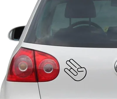 Produktbild von Aufkleber / Autoaufkleber - JDM - Die cut - Shocker Decal Sticker Color - schwarz - 152mm x 101mm