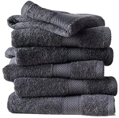 Produktbild von handtuch Hélène100 cm Baumwolle anthrazit 6 Stück