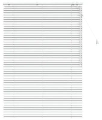 Zdjęcie produktu dla Żaluzja biała vidaXL, 100 x 160 cm, rama 35 mm, wykonana z litego drewna paulowni