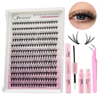 Produktbild von Wimpernverlängerungsset, Einzelwimpern, Einfache Anwendung, 12P30D-Kit