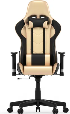 Produktbild von Spielestuhl Goldgamer Deluxe - Schreibtischstuhl - Gaming Stuhl - Gold Schwarz