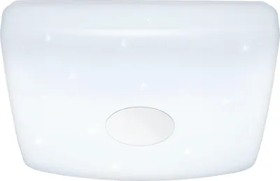 Produktbild von EGLO LED Deckenleuchte Voltago 2, mit Kristall-Effekt, Fernbedienung, Lichtfarbe (warmweiß – kaltweiß), dimmbar, L x B 37,5 cm