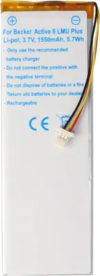 Zdjęcie produktu dla Bateria pasująca do Becker Active 6 LMU Plus Battery 334517373442, SR3840100, 335000000000, 334532320611