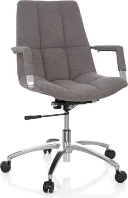 Produktbild von hjh OFFICE Home Office Bürostuhl SARANTO Schreibtischstuhl mit Armlehnen Stoff Drehstuhl