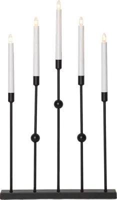 Produktbild von Star Trading 138-57, Leichte Dekorationsfigur, Schwarz, IP20, Schwarz, 5 Glühbirne(n), E10