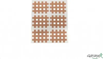 Produktbild von Gatapex Akupunkturpflaster beige (6 Gittertapes, 2,8 cm x 3,6 cm)