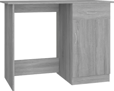 Produktbild von vidaXL Schreibtisch Grau Sonoma 100x50x76 cm Holzwerkstoff