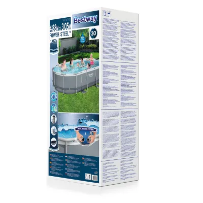 Obrázok produktu pre Pool Power Oceľový rám 4,88 x 3,05 x 1,07 m