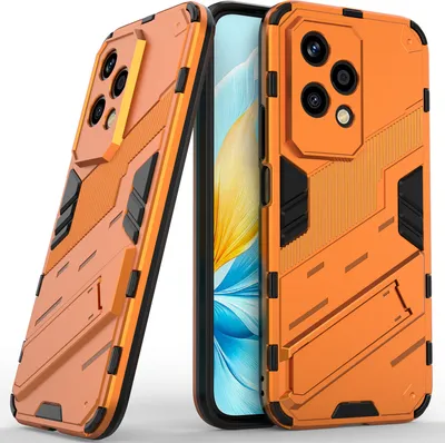 Produktbild von Armor Hülle für Honor 200 Lite Hybrid PC TPU Bumper Stoßfestes Schutzhülle mit Standfunktion Weiß
