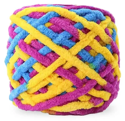 Productafbeelding van Dik brei- en haakgaren, 95 gram, ongeveer 44 meter, polyester, superzacht, geschikt voor grof breiwerk