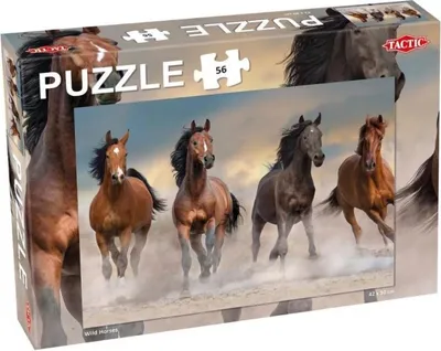 Produktbild von Tactic Wild Horses 56 pcs, 56 Stück(e), Tiere, 4 Jahr(e)