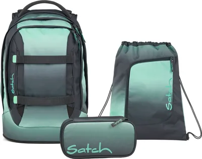 Produktbild von Satch, Schulrucksack-Set PACK Gradient Mint 3-teilig, ab 5. Klasse
