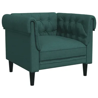 Immagine prodotto di Poltrona Chesterfield Verde Scuro in Tessuto