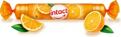 Obrázek produktu pro Intact rolička hroznový cukr s vit. C POMERANČ  40 g