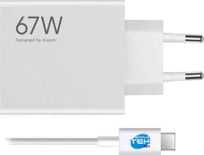 Zdjęcie produktu dla Oryginalny zasilacz Xiaomi 67W + kabel do ładowania (blister)