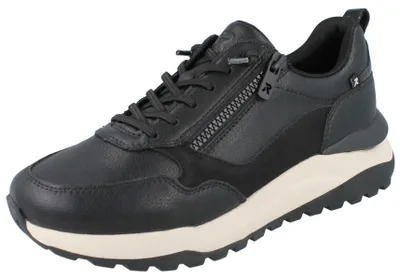 Produktbild von RIEKER R Evolution Damen Sneaker schwarz Glattleder - Größe: 38