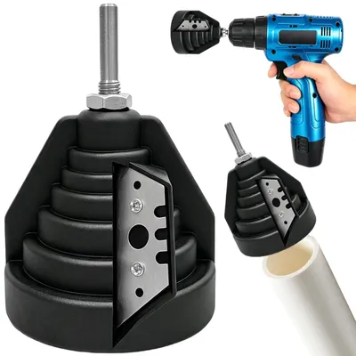 Entgrater für Kunststoffrohre Ø 20–63 mm, 3-in-1