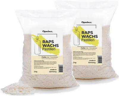 Produktbild von Oputec Rapswachs Pastillen 4kg (Hell)