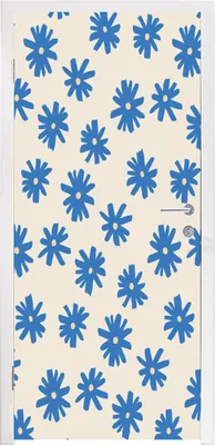Produktbild von MuchoWow® Türtapete Selbstklebende Türfolie Blume - Muster - Minimalismus 90x235 cm Türposter Türaufkleber Klebefolie Türklebefolie - XXL-Plakaten - Foster für Türen - Aufkleber