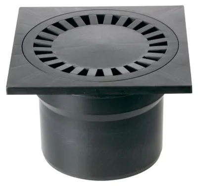 Obrázek produktu pro Spodní podlahový přívod D 110 mm, černý, ENPRO