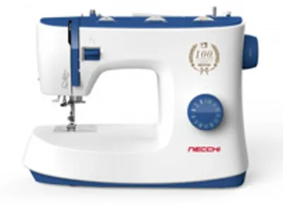 Produktbild von Necchi Nähmaschine K432A - 32 Stiche, Automatische 1-Stufen-Knopflochfunktion, Weiß Und Blau