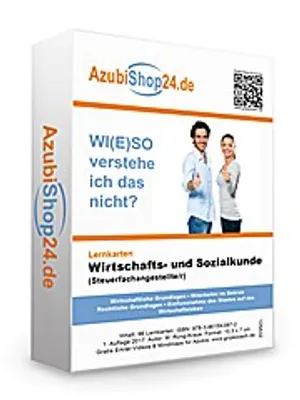 Image de AzubiShop24.de Lernkarten Wirtschafts- und Sozialkunde (Steuerfachangestellte/r). Wiso Prüfungswissen